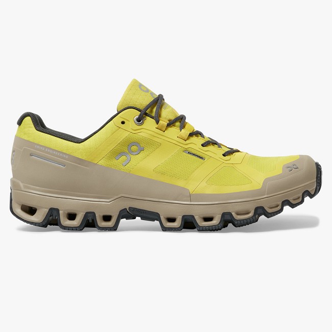 ON Cloudventure Waterproof Mens - Men's Trail Running Shoes NZ-17329 Mustard/Shadow